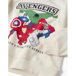 ZY FELPA GIROCOLLO WHITE AVENGERS BOY