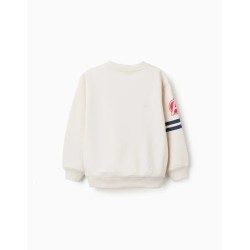 ZY FELPA GIROCOLLO WHITE AVENGERS BOY