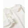 ZY MAGLIA M/L COLLETTO RICAMATO WHITE BABY GIRL