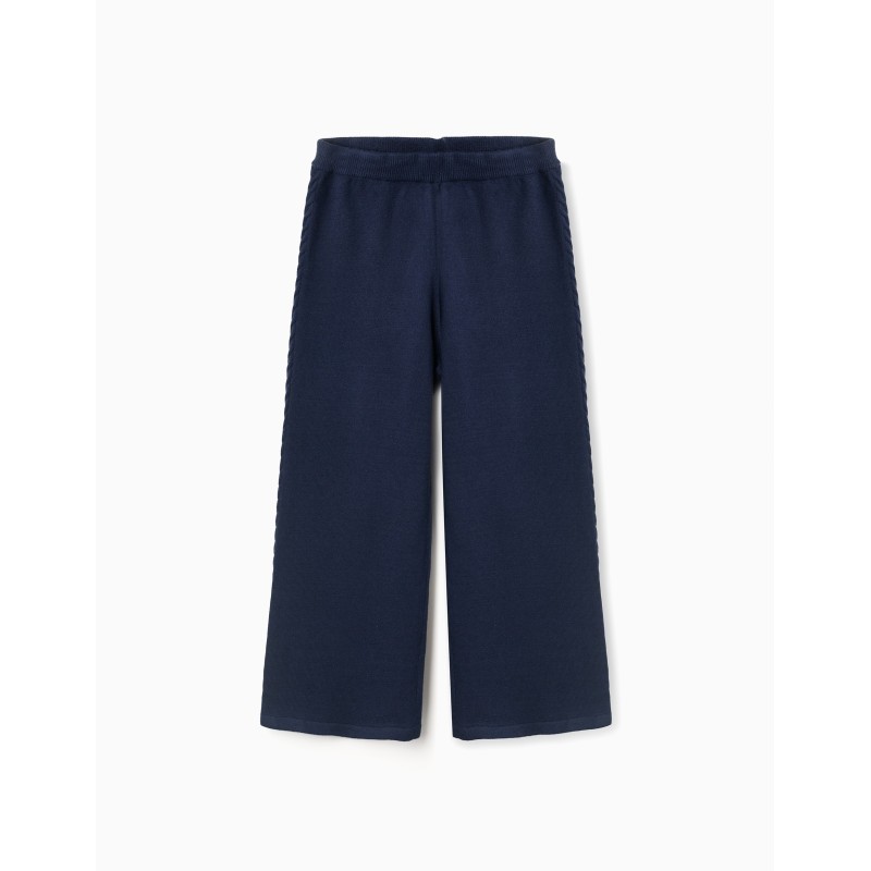 ZY PANTAPALAZZO IN FILO NAVY GIRL