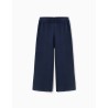 ZY PANTAPALAZZO IN FILO NAVY GIRL