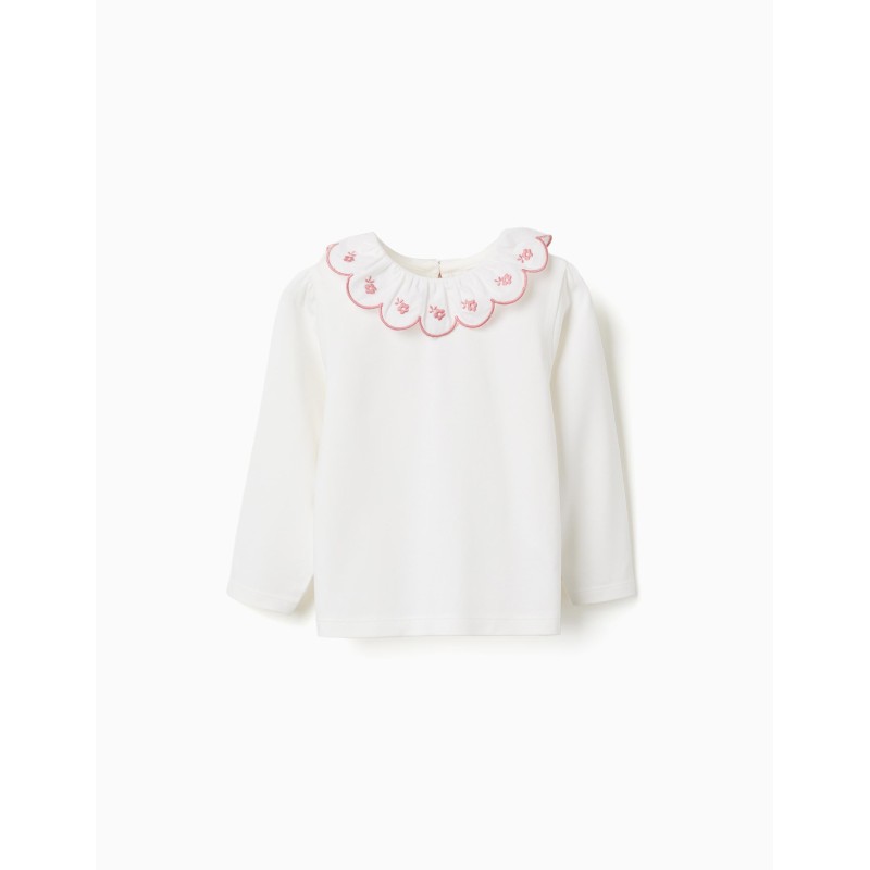 ZY MAGLIA M/L PINK FLOWER BABY GIRL