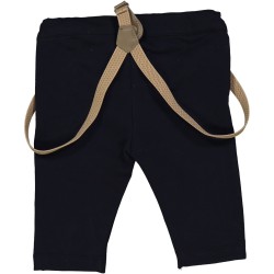 MINI BIRBA PANTALONE IN FELPA NAVY CON BRETELLE BABY BOY