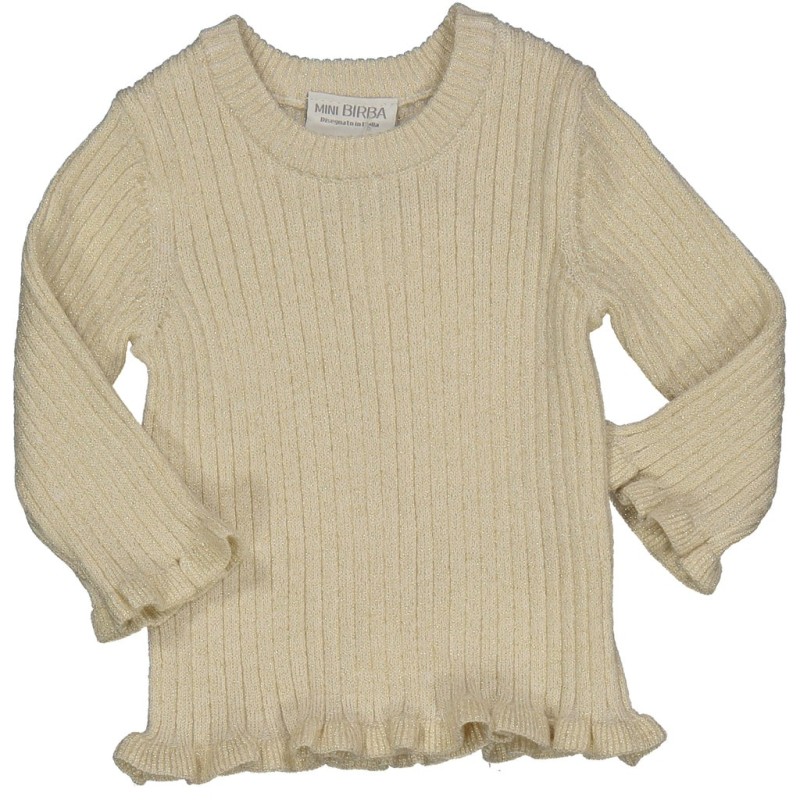 MINI BIRBA MAGLIA M/L LUREX BABY GIRL