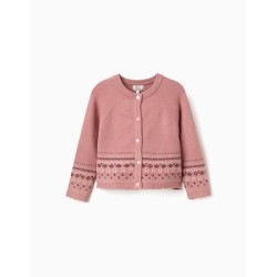 ZY CARDIGAN ROSA RICAMATO...