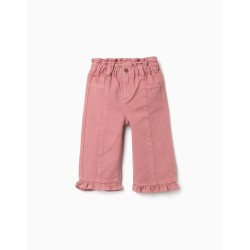 ZY JEANS PINK WIDE LEG BABY...