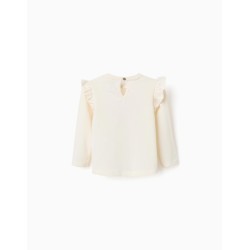 ZY MAGLIA M/L WHITE HOME BABY GIRL