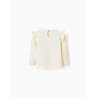 ZY MAGLIA M/L WHITE HOME BABY GIRL