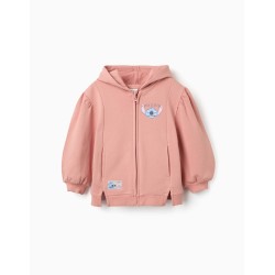 ZY FELPA ZIP STITCH ROSA GIRL