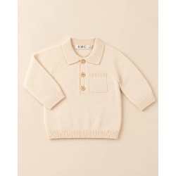 E.M.C. POLO IN FILO BEIGE...