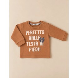 E.M.C. MAGLIA M/L BROWN...