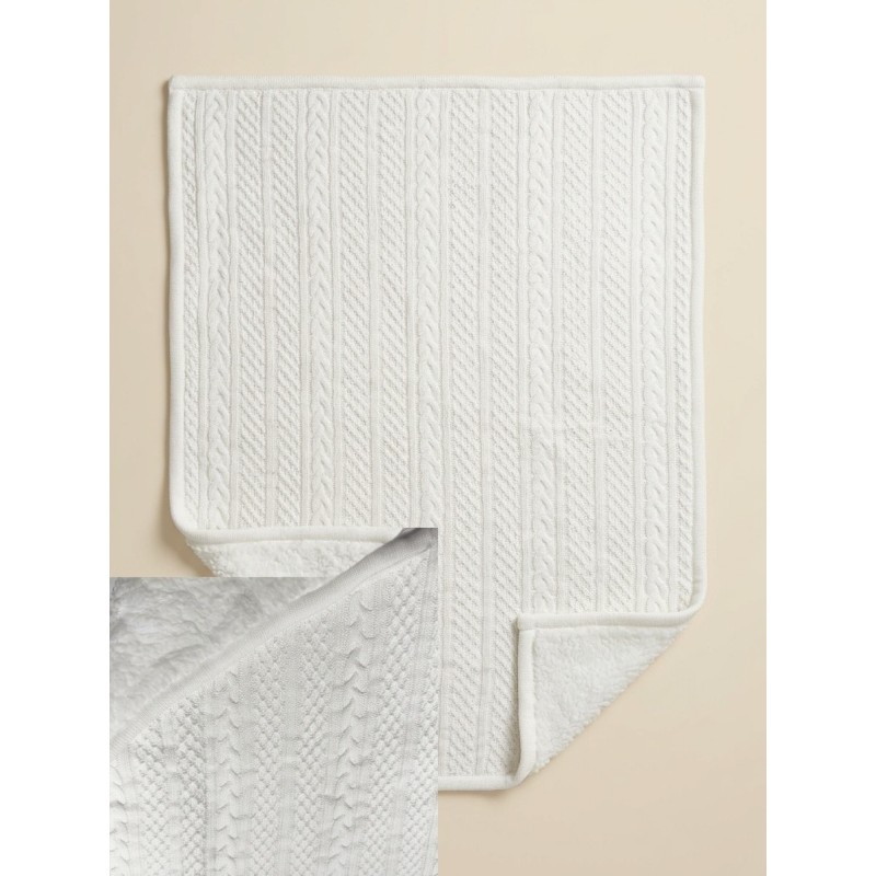 E.M.C. COPERTA TRECCIA WHITE