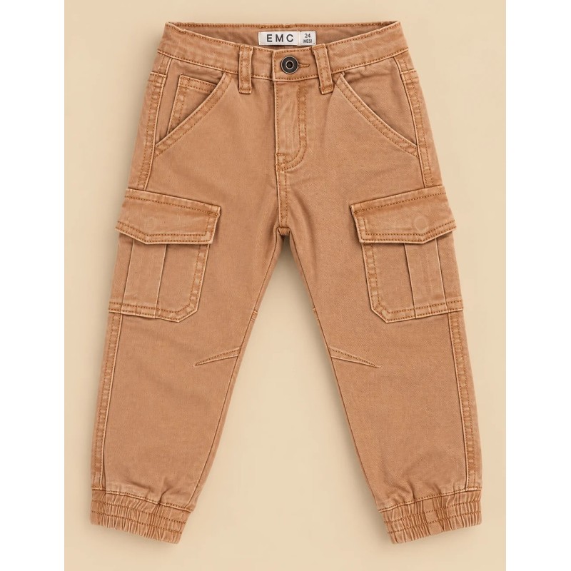 E.M.C. JEANS CARGO BROWN BOY