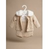 VALENTINA BEBES COMPLETO 3 PEZZI BEIGE