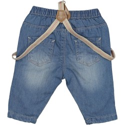 MINI BIRBA JEANS MORBIDO CON BRETELLE BABY BOY
