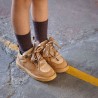 COLORS OF CALIFORNIA SNEAKERS IN PELLE SCAMOSCIATA TAN