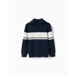 ZY MAGLIONE MEZZA ZIP BOY