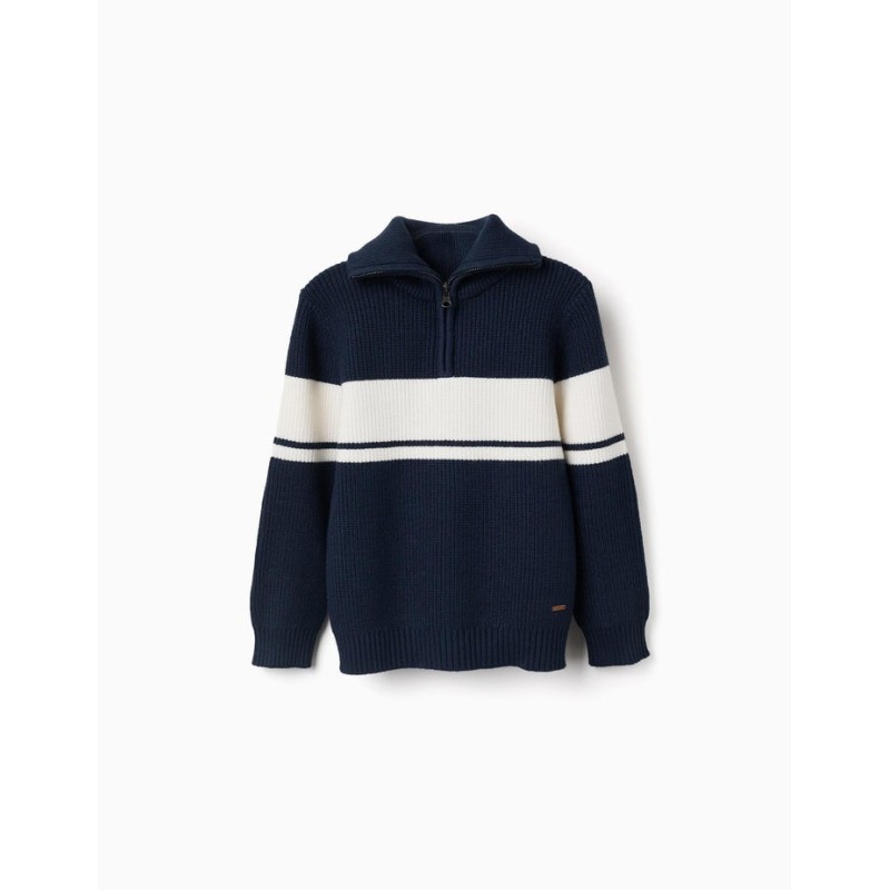 ZY MAGLIONE MEZZA ZIP BOY