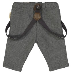 MINI BIRBA PANTALONE GREY CON BRETELLA BABY BOY