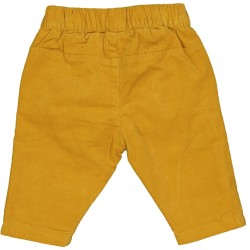 MINI BIRBA PANTALONE IN VELLUTO SENAPE BABY BOY