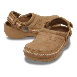 CROCS CLASSIC CRAFTED VEGAN SUEDE STITCH CLOG K